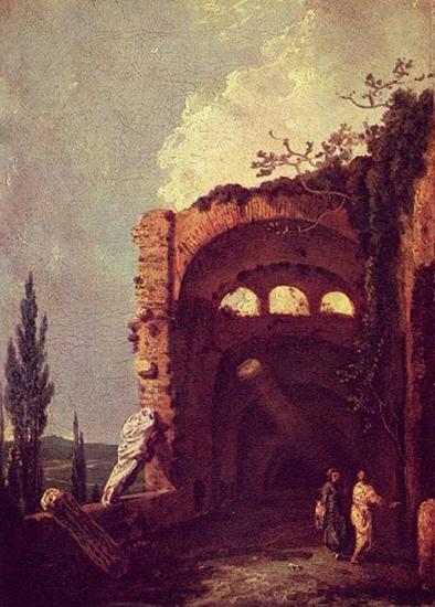 Richard Wilson Ruinen der Villa des Maecenas in Tivoli